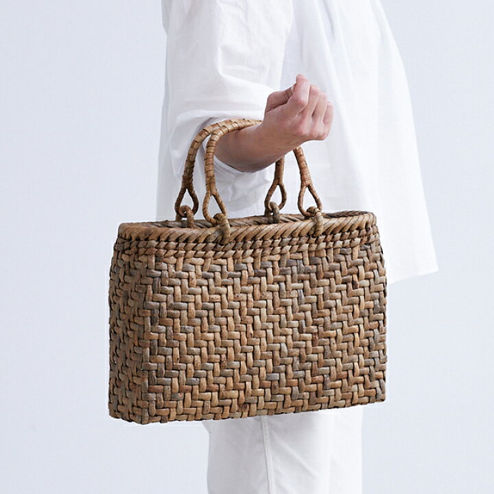 楽天市場】A4ファイルがすっぽり入るくるみ籠(国産材/表皮/横長/中  