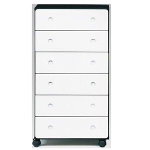 チェスト タンス 箪笥 ハイチェスト 洋服ダンス 60幅 幅60cm 6段 引き出し 整理たんす 衣類収納 収納力 キャスター付 北欧 木製 おしゃれ オシャレ エナメル塗装 カラー等 ホワイト/ブラック 大