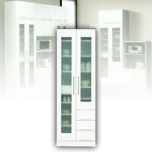 フリーボード カップボード マルチボード 食器棚 60 ホワイト 白 おしゃれ オシャレ 【送料無料】 北欧 アウトレット価格並