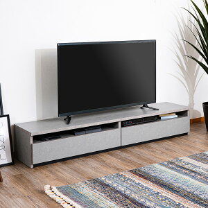 テレビボード テレビ台 日本製 幅180 完成品 ウォールナット色 おしゃれ オシャレ 北欧 大川家具 モダン ロータイプ オリジナルカラー セラミック柄 コンクリート調 石目調 グレー 木目調 ブ