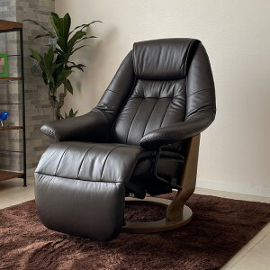 パーソナルチェア おしゃれ オシャレ 電動 リクライニング モダン 電動2モーター 360°回転 リクライニングチェア ダークブラウン ブラウン 1Pソファ USBポート付 アウトレット価格並