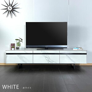 テレビボード 幅160 セラミック 木製 脚付 ロータイプ 北欧 おしゃれ オシャレ 完成品 アイアン脚 高さ42cm テレビ台 TV台 TVボード 石目調 ホワイト ブラック グレー 白 黒 リビング収納 アウ