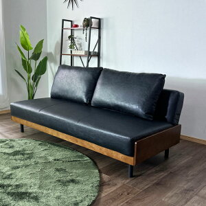 ソファー 3人掛け ソファーベッド リクライニングソファー 幅186 おしゃれ オシャレ 木製フレーム 北欧 モダン シングルサイズ シングルベッド 脚付 クッション付 アイアン脚 ブラック キャ