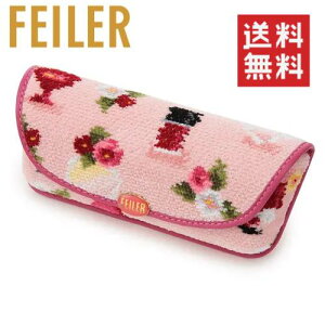 【送料無料】【正規品】FEILER フレグランスローズ メガネケース(FRR232022)/眼鏡ケース /フェイラー/シュニール織