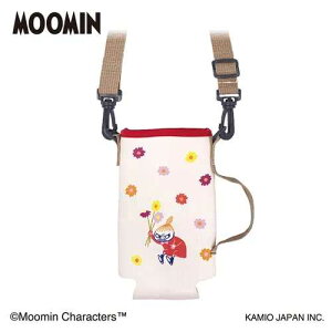 【メール便可】MOOMIN 2WAY ボトルショルダー / ムーミン ミイ リトルミイ ペットボトル 飲料 ボトルホルダー 水筒ケース タンブラー ストラップ 肩掛け 斜め掛け 持ち運び かわいい 軽量 レジ