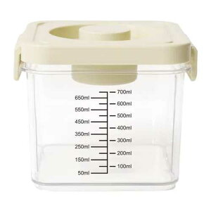 プッシュで簡単 真空ボックス 小 / 真空 保存容器 押すだけ 真空調理ポット 真空ポット 料理 作り置き 鮮度長持ち 時短 メモリ付