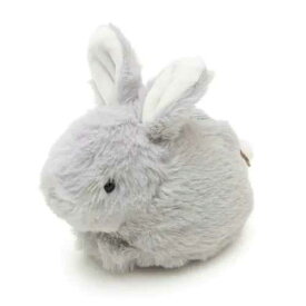 モチーフアニマルポーチ ウサギ グレイ / ポーチ コスメ メイク 化粧 小物 収納 かわいい うさぎ ウサギモチーフ