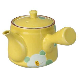 黄釉薬椿 急須 / 急須 ティーポット 波佐見焼 贈り物 ギフト プレゼント エトワールオリジナル エトワール海渡