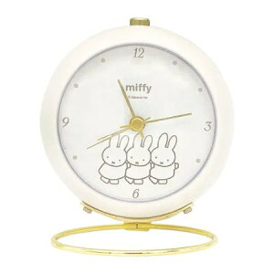 miffy リングクロック アイボリー/ミッフィー/時計/置き時計/アナログ時計/電池式/卓上/インテリア