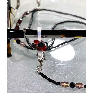 【メール便可】デコレーションメガネホルダー / メガネチェーン グラスコード メガネストラップ アイウェア 眼鏡小物 お洒落 便利 華やか アクセサリー デコ デコレーション エトワールオ