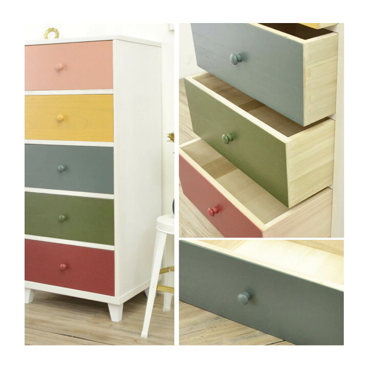 楽天市場】【4％OFFクーポン発行中】 桐 タンス チェスト 完成品 5段 
