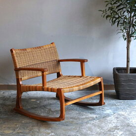 ロッキングチェア 木製 低め ブラウン おしゃれ シンプル デザイン 天然木 揺り椅子 リラックスチェア ウッドチェア かわいい 椅子 木 一人暮らし 新居 リビング チェア
