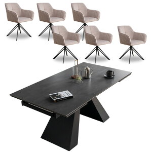 Jݒut L^Cv Z~bN _CjOe[uZbg 6l| ]`FA Lk 6lp Zl| _  160cm 236cm 7_Zbg _CjOZbg  He[u