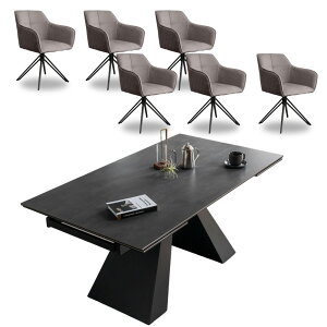 Jݒut L^Cv Z~bN _CjOe[uZbg 6l| ]`FA Lk 6lp Zl| _  160cm 236cm 7_Zbg _CjOZbg  He[u