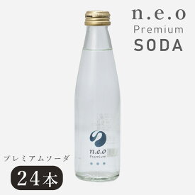 5日迄7%クーポン◆強炭酸水 炭酸水 n.e.oプレミアムソーダ 200ml 24本 ネオ プレミアム まとめ買い ジュース 炭酸水 炭酸 強炭酸 瓶 ビン お中元 お歳暮 ギフト プレゼント 贈り物 佐賀 友桝飲料 飲み物 飲料 水 サイダー ラムネ プレミアム ソーダ