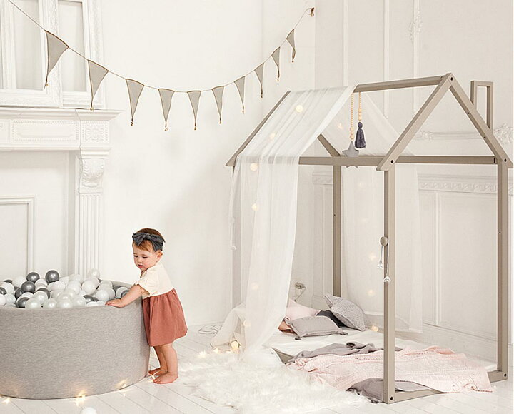 楽天市場 Hopplhouse Play Kidsbed セット キッズベッド 幼児用ベッド 子供部屋 キッズインテリア ベッド 秘密基地 屋内 室内 かわいい 室内ハウス こども部屋 おもちゃ プレゼント セッ 家具のルフレ