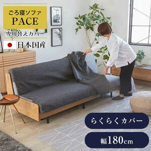 ごろ寝ソファ 【幅180cmペース専用】【らくらくタイプ】 らくらくカバー180 カバー ソファーカバー