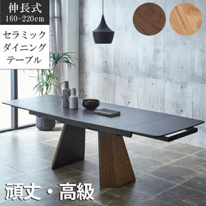☆お得な日曜日!先着10名様限定15%OFFクーポン☆ セラミックテーブル 伸長式ダイニングテーブル 伸縮 160 220 伸長式テーブル ダイニング 高級感 北欧風 4人掛け 6人掛け ダイニングテーブル