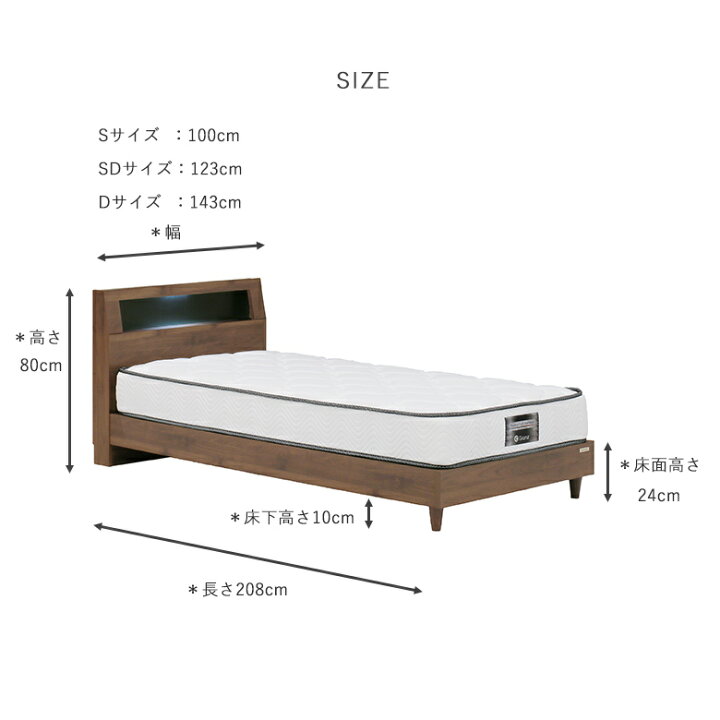 楽天市場】＼全品P3倍☆お買い物マラソン／ ベッド マットレス付き 
