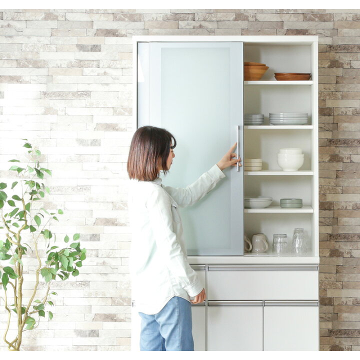 楽天市場】レビュー特典あり！☆ 100cm 食器棚 1000食器棚 キッチン 