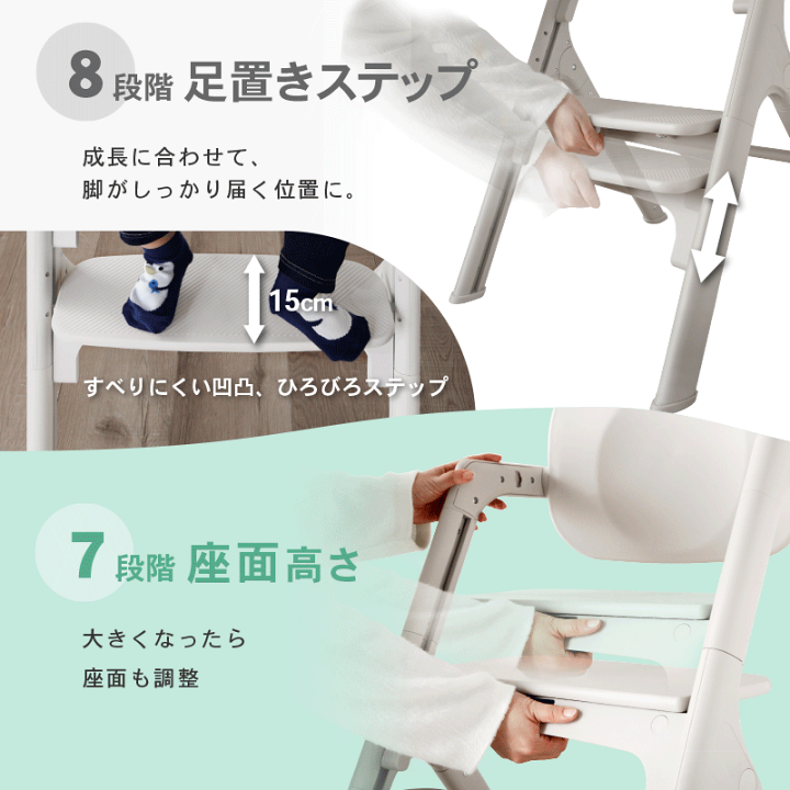 楽天市場】20%クーポン9日1:59迄☆ベビーチェア ハイチェア 折りたたみ