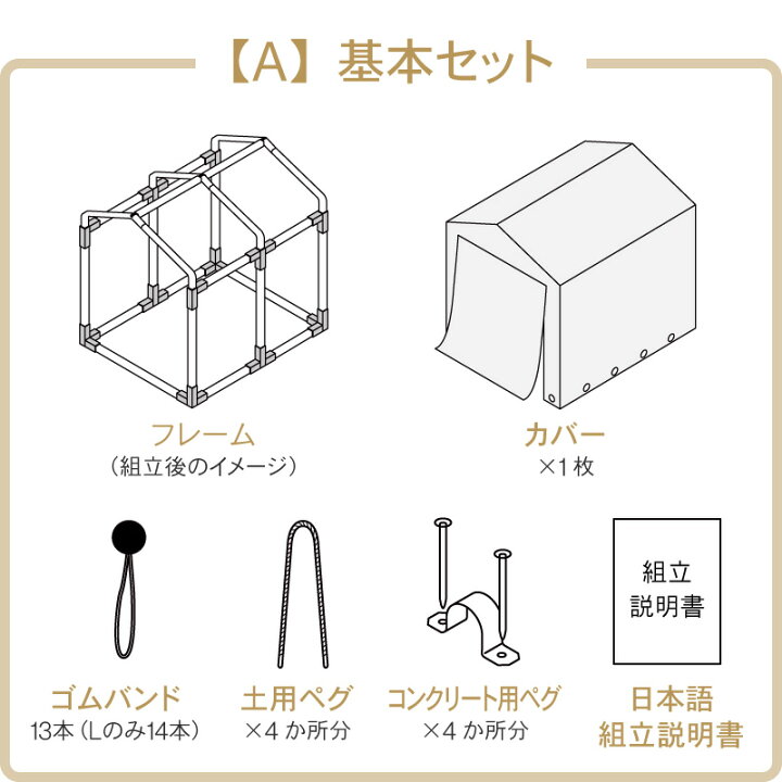 楽天市場】先着10%クーポン19日20時☆ アルミサイクルハウス S M L 2台 