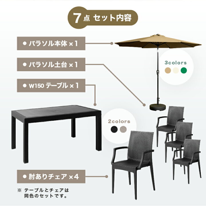 楽天市場】最大10%クーポン15日迄☆ ガーデンテーブル チェア テーブル 