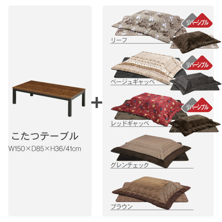 楽天市場】最大10%クーポン15日迄☆ こたつセット UV天板 120×80 120cm 
