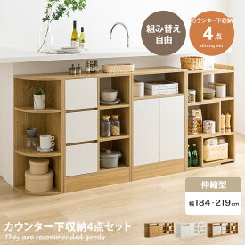 Sunap スナプ キッチン収納 カウンター下収納 キャビネット チェスト ラック コーナー 伸縮 引出 本棚 食器棚 シェルフ 薄型 ダイニング セット 隙間 角 飾り棚 スリム ディスプレイ 幅219 台所 リビング 扉付き マガジンラック タンス 漫画 マンガ コミック メラミン