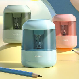＼楽天1位／ deli正規代理店 電動鉛筆削り 鉛筆削り 電動 電動鉛筆削り器 どこでも使える 電池式 男の子 女の子 小学生 電動えんぴつ削り ペン削り コンパクト シンプル （並行輸入品 外国語パッケージ、日本語説明書なし）deli 約3秒で削れる 卒園ギフト 入学プレゼント