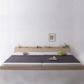 ファミリー ベッド 連結ベッド 大型ベッド 家族ベッド 親子ベッド ローベッド フロアベッド ファミリーベッド 家族 北欧 おしゃれ スタンダードポケットコイル マットレス付きワイドK200