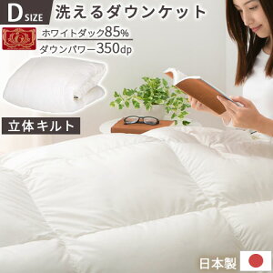 冬用掛け布団 ホワイトダックダウン 85% 350dp 羽毛布団 冷え対策 ふかふか なめらか ダブルサイズ 羽毛 本掛け 秋 冬用 春 掛布団 軽量 防ダニ 防汚 花粉フリー 洗える あったか 寝具 通気性 ピ