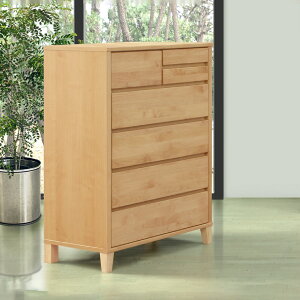 アルダー材使用80cm幅5段チェスト 80-5ハイチェスト 木製 北欧ナチュラル 収納家具 アルダー材使用 オイル仕上げ 引出し収納 引き出し収納 リビングチェスト 箪笥 洋服ダンス 洋服タンス 衣類