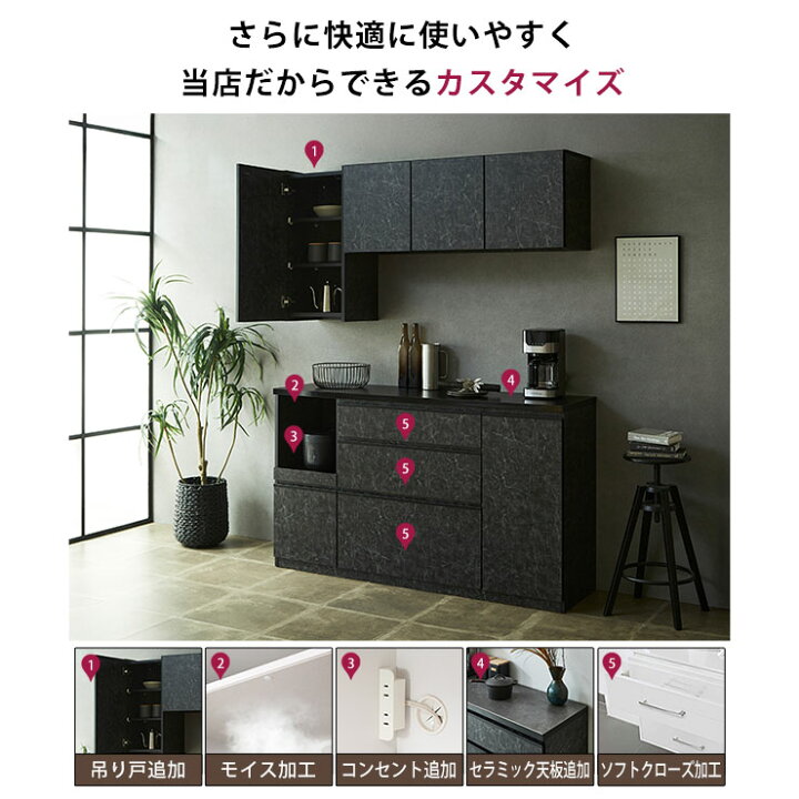 ?ワンズコーポレーション/3面レンジボード/モイス加工/ナチュラル 