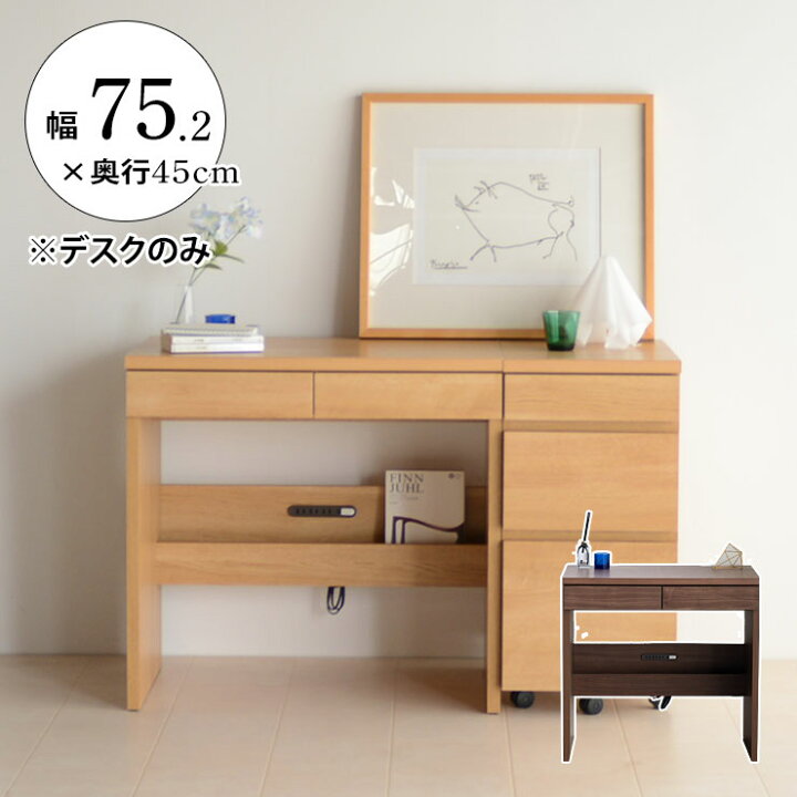 楽天市場】パソコンデスク 幅75 レーン 机 デスク テレワーク 書斎 