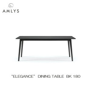 ����!?�y6/11�܂�SS�|�C���g����&�����N�[�|���z AMLYS �A�����X ELEGANCE �G���K���X �_�C�j���O�e�[�u�� ���Y��180cm BK �u���b�N �z���C�g�A�b�V�� �k�� �f���}�[�N �f�U�C���J���ݒu