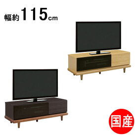 115TVボード テレビ台 ローボード ロータイプ 115.6cm幅 国産 TVB テレビボード 「Byon(ビヨン)」 2色対応 送料無料
