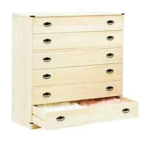 着物 収納 ケース 日本製 チェスト タンス ロウ引き仕上げ 総桐着物タンス6段引出しタンス「DK-6」