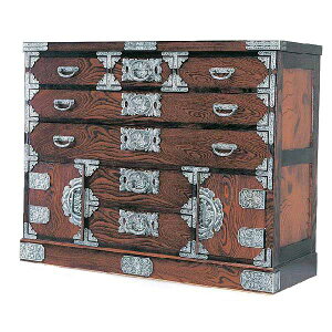 受注生産 民芸家具 和 民芸箪笥 120cm幅 「筑後民芸 T-10」 国産 開梱設置 送料無料