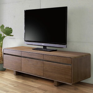 北欧モダン210TVボード ローボード ノルディックスタイル ウォールナット/オーク突板 角無し 収納引き出し 天然木 フルオープンレール ナチュラル ODV