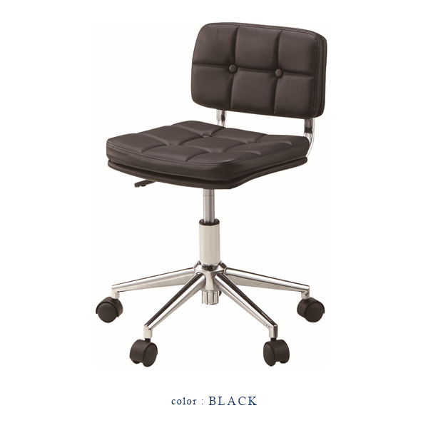 デスクチェア 幅40cm パソコンチェア オフィスチェア 椅子 いす チェアー 昇降機能 ブラック ブラウン ホワイト シンプル モダン インテリア  コンパクト キャスター付き かわいい おしゃれ 送料無料 Spp オフィス家具