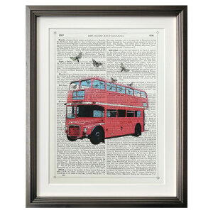 �y���������z �A�[�g�p�l�� Marion McConaghie �}���I���E�}�R�l�M�[ Butterfly London Bus ���_�� ���� �A�[�g�t���[�� �A�[�g�|�X�^�[ ������� �G�� �z���� �t���[���t�� �|�p �C���e���A �Ǌ|�� �Q