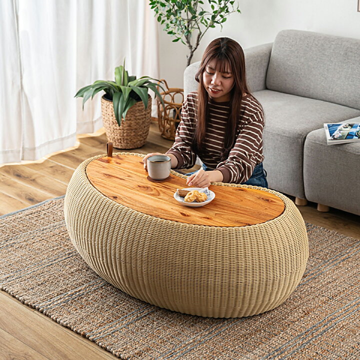 楽天市場】リビングテーブル 曲線 シルエット 家具 美しい 