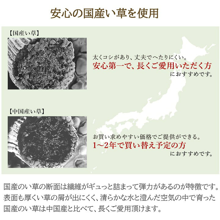 楽天市場】ラグ マット 国産 日本製 い草 高級感 エレガンス 消臭 自然 