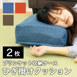 【期間限定 P2倍】【2枚セット】タオルやブランケットがクッションになる収納袋 プフ プフクッション タオル収納袋 クッション 枕 収納 収納ケース 収納袋 ブランケット収納 押入れ収納 布