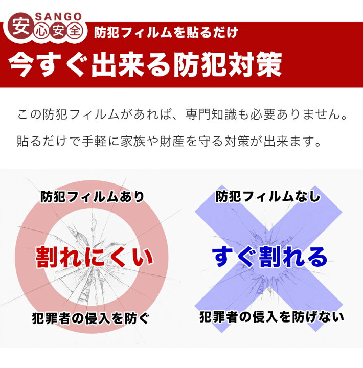楽天市場】【送料無料】防犯フィルム 窓 防犯 窓ガラス フィルム 窓 