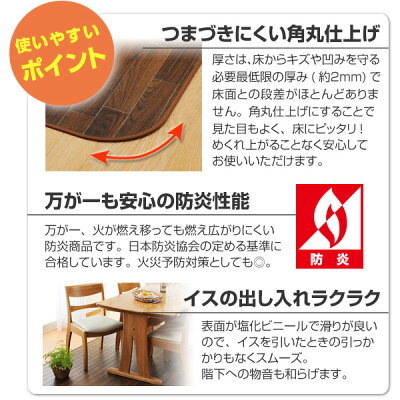 ダイニング用マット撥水汚れにくい185×185cmカーペットマット日本製国産防ダニ抗菌加工不織布貼フローリング風ウッド柄北欧モダン家具インテリア【送料込み送料無料】【送料込み】新生活