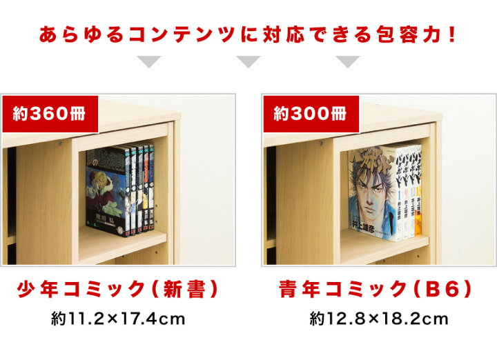楽天市場】組み立て完成品【2台セット】スリムスライド本棚 全段B6 幅  