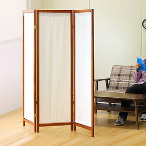 10/24(金)20:00〜最大2000円OFFクーポン配布中 木製スクリーン(帆布)3連 3面 3連 帆布 パーテーション おしゃれ アンティーク 衝立 間仕切り アジアン ロー パーティション スクリーン ついたて オ