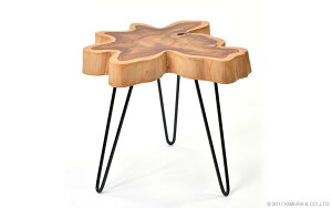 11/01(土)00:00〜最大2000円OFFクーポン配布中 チーク無垢材 サイドテーブル 家具 インテリア テーブル コーヒー ナイト 机 ソファサイド ベッドサイド 花台 チーク 無垢材 木製 丸太 アジアン エ